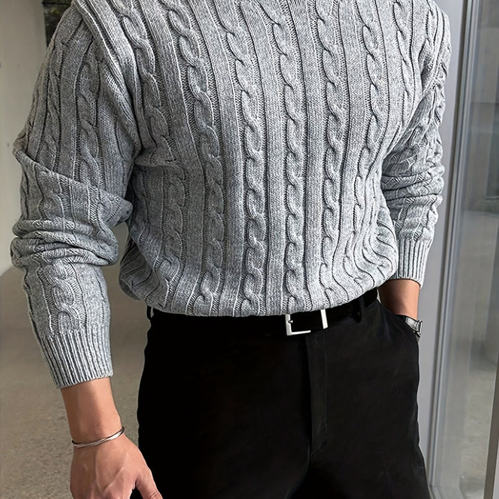 Preston | Gedraaide Kabel Pullover Sweater