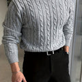 Jonas | Kabelgebreide Crew Neck Trui