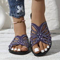 Faye | Sprankelende Vlinder Slide Sandalen