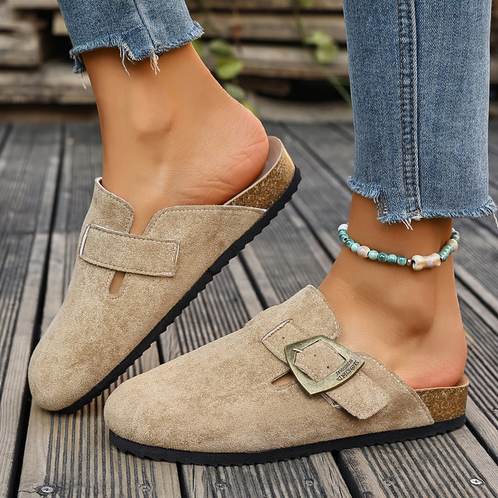 Winona | Slip-On Mules met Gespdetails