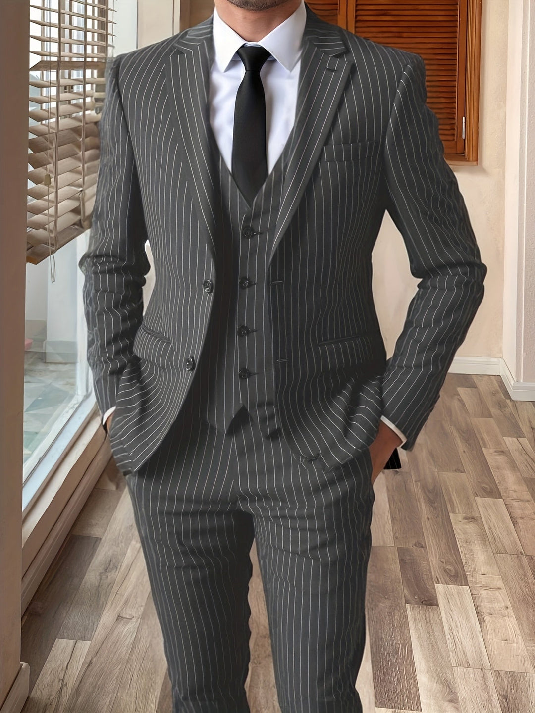 Sullivan | Drie-delige Pinstripe Pak