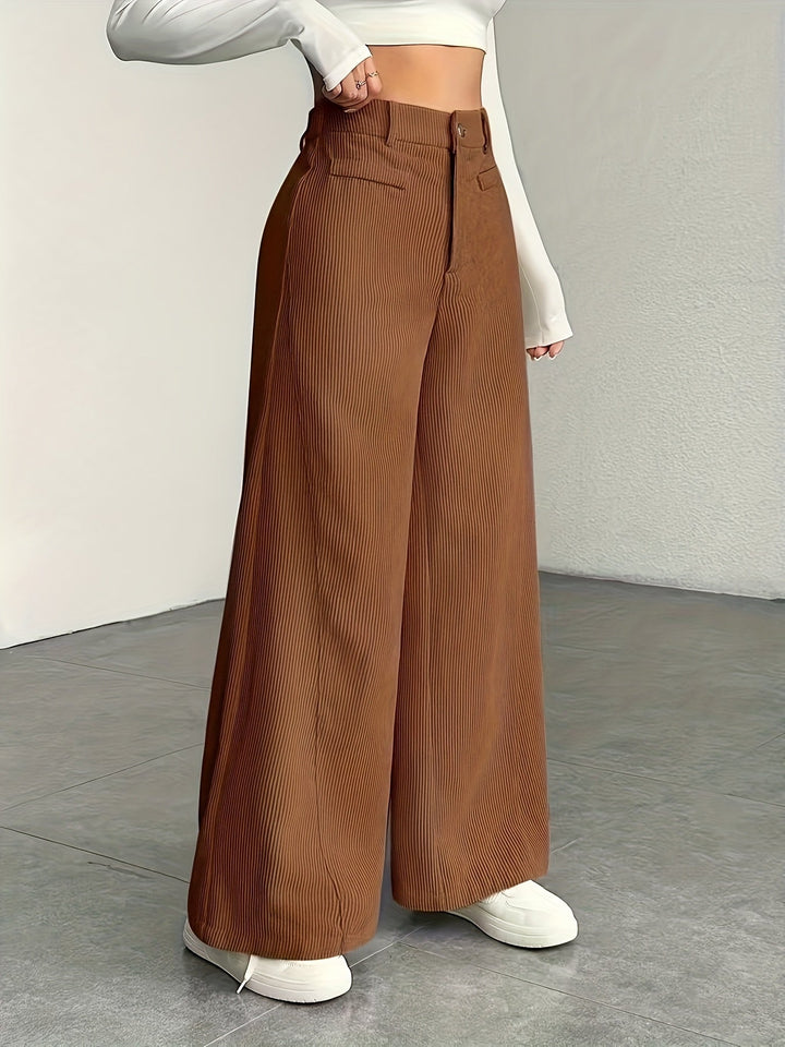 Kimberly | Hoge Taille Wijde Pantalon