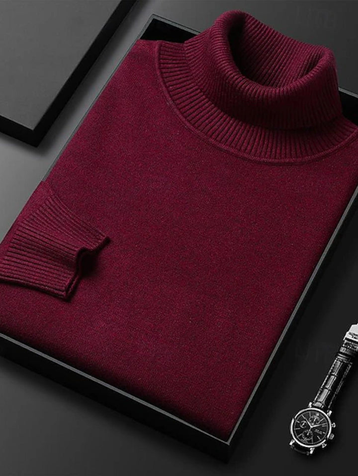 Dominic | Verfijnde Hoge Hals Turtleneck