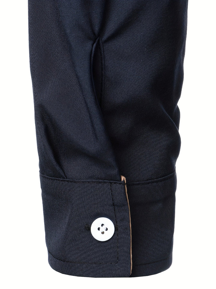 Lucille | Contrast-Trim Lange Mouw Shirt