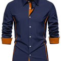 Anthony | Contrast Trim Button-Up Shirt