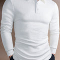 Fletcher | Textured Longsleeve Polo Shirt