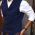 Byron | Verfijnde Haringbone Gilet
