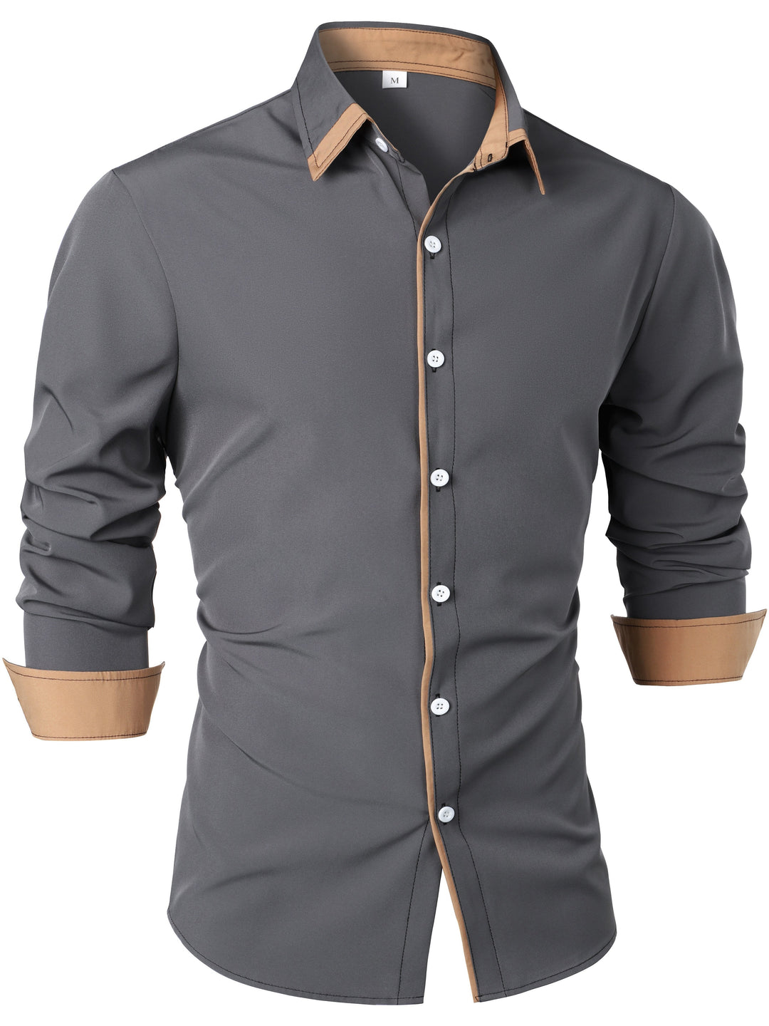 Lucille | Contrast-Trim Lange Mouw Shirt