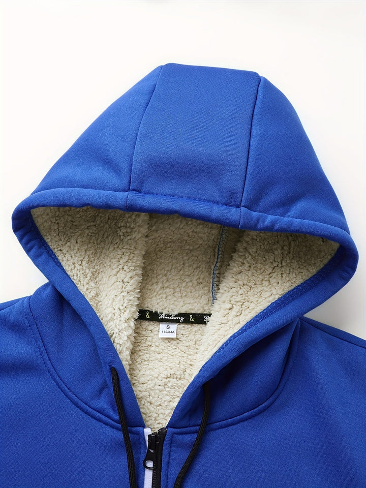 Russell | Gezellige Hooded Zip-Up Jas