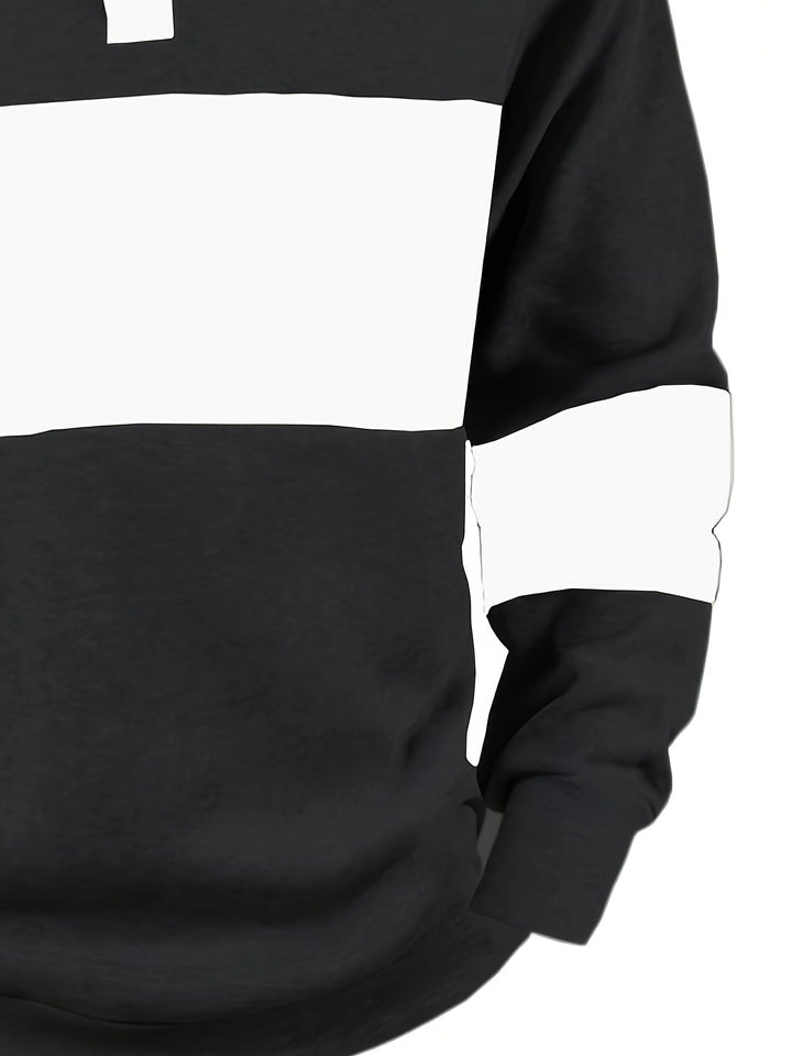 Grayson | Kleur-Block Lange Mouw Polo Shirt