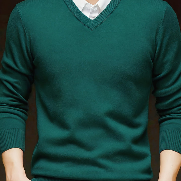 Emory | Klassieke V-hals Pullover