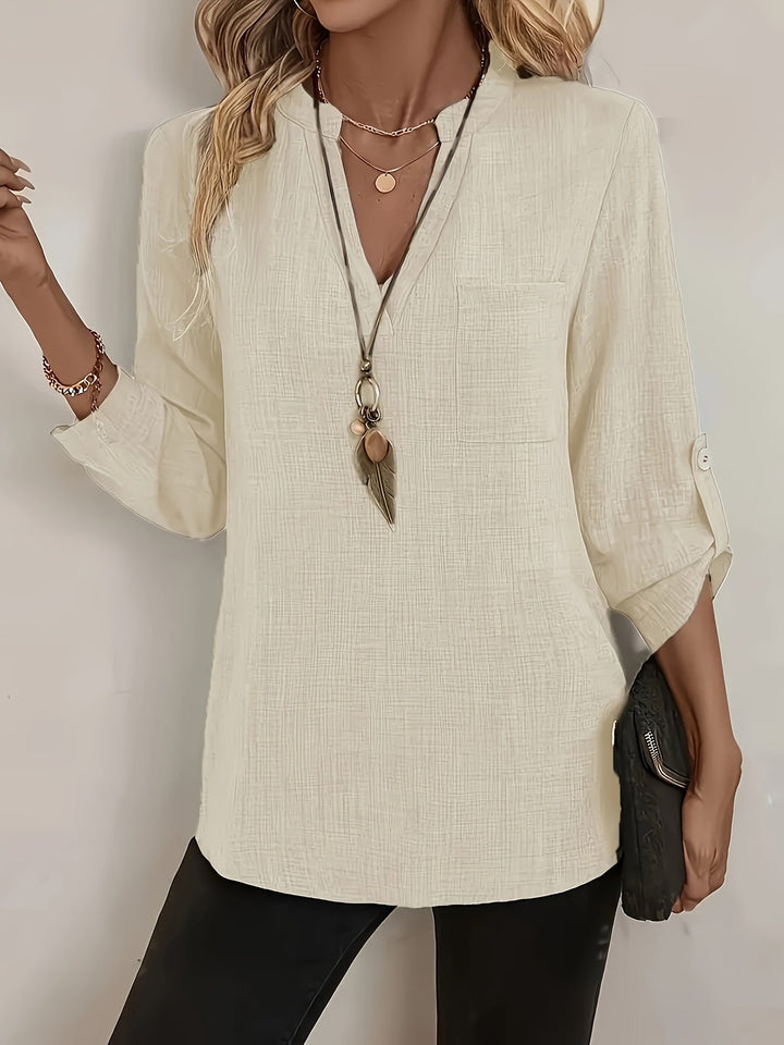 Ophelia | Relaxed V-Hals Blouse
