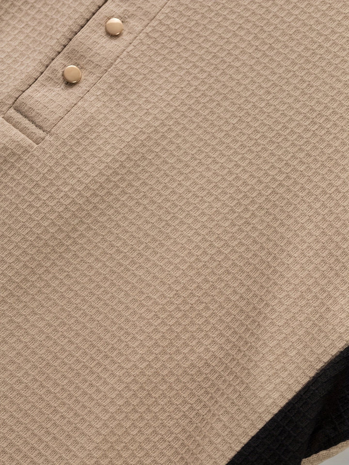 Curtis | Getextureerde Lange Mouwen Henley