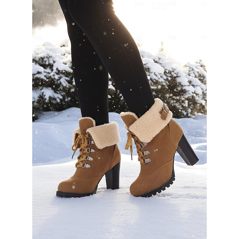 Ingram | Winterlaarzen met Bontafwerking en Veters
