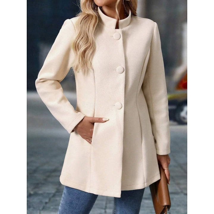 Fiona | Elegante Staande Kraag Jas