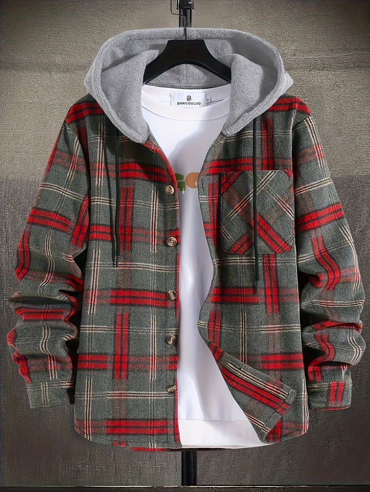 Hollis | Kerst Ruitjes Hoodie Jacket