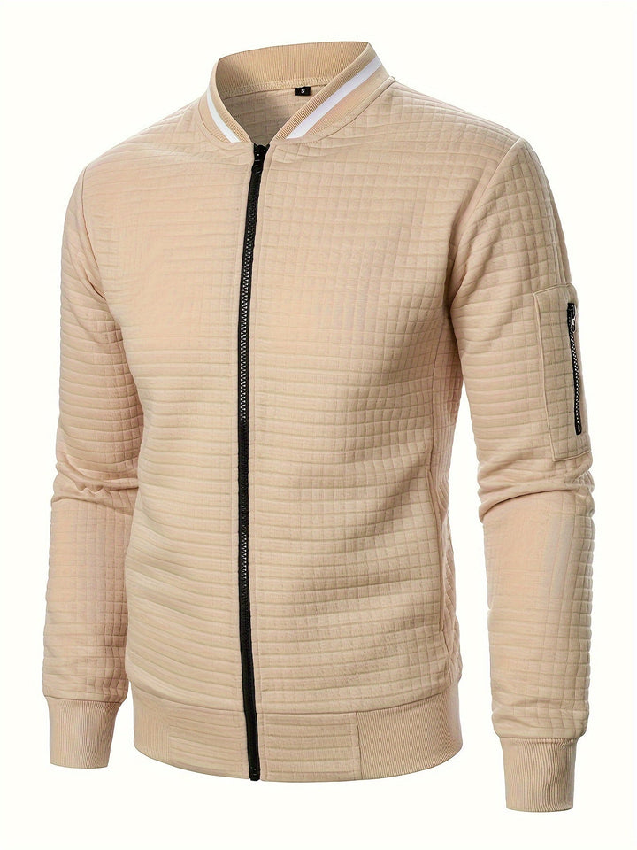 Raymond | Textured Zip-Up Bomberjack