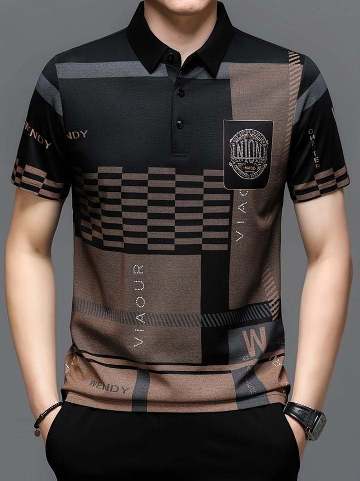Nathaniel | Verfijnde Kleurblok Polo Shirt