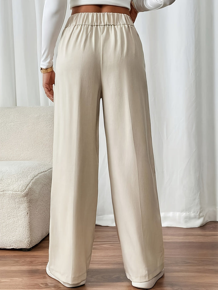 Lydia | Op maat gemaakte hoge taille wijde broek