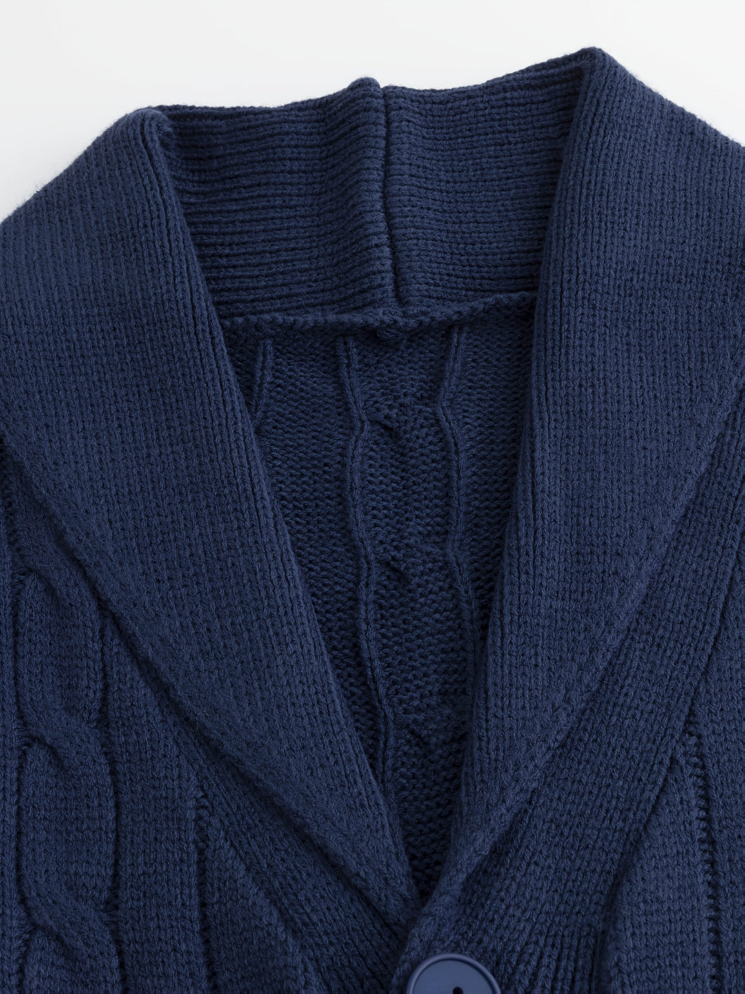 Walter | Cardigan met Sjaalkraag en Kabelpatroon