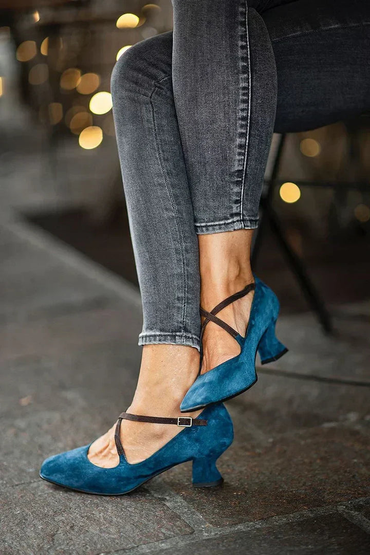 Aubree | Elegante Premium Strap Mid-Heels