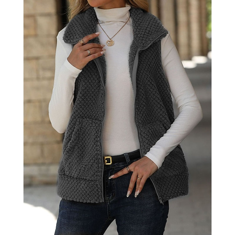 Willow | Gezellige Textuur Zip Vest