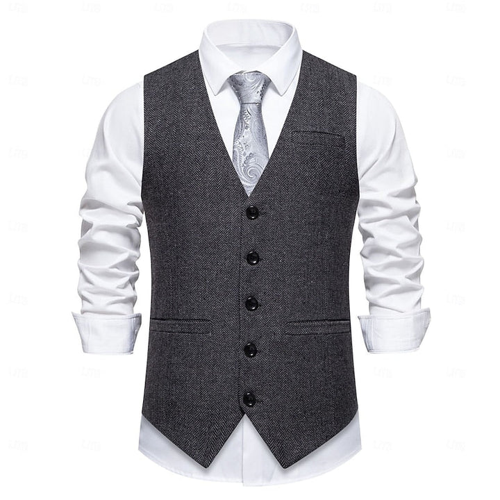 Emmett | Op maat gemaakte enkel-breasted vest