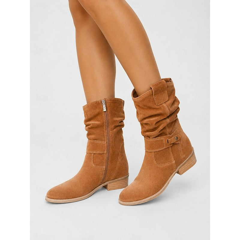 Tessa | Slouchy Buckle Enkelboots