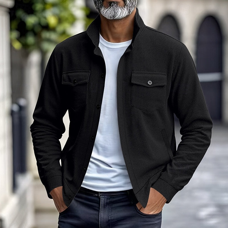 Maxwell | Geribbelde Utility Jacket