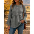 Rosalyn | Plooi Peplum Blouse