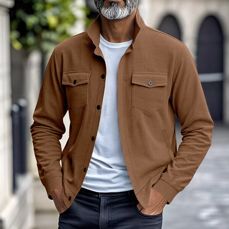 Maxwell | Geribbelde Utility Jacket