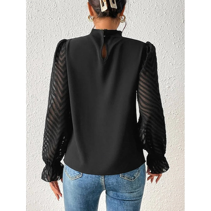 Elspeth | Elegante Hoge Hals Blouse