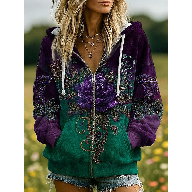 Willow | Natuur-geïnspireerde Zip-Up Hoodie