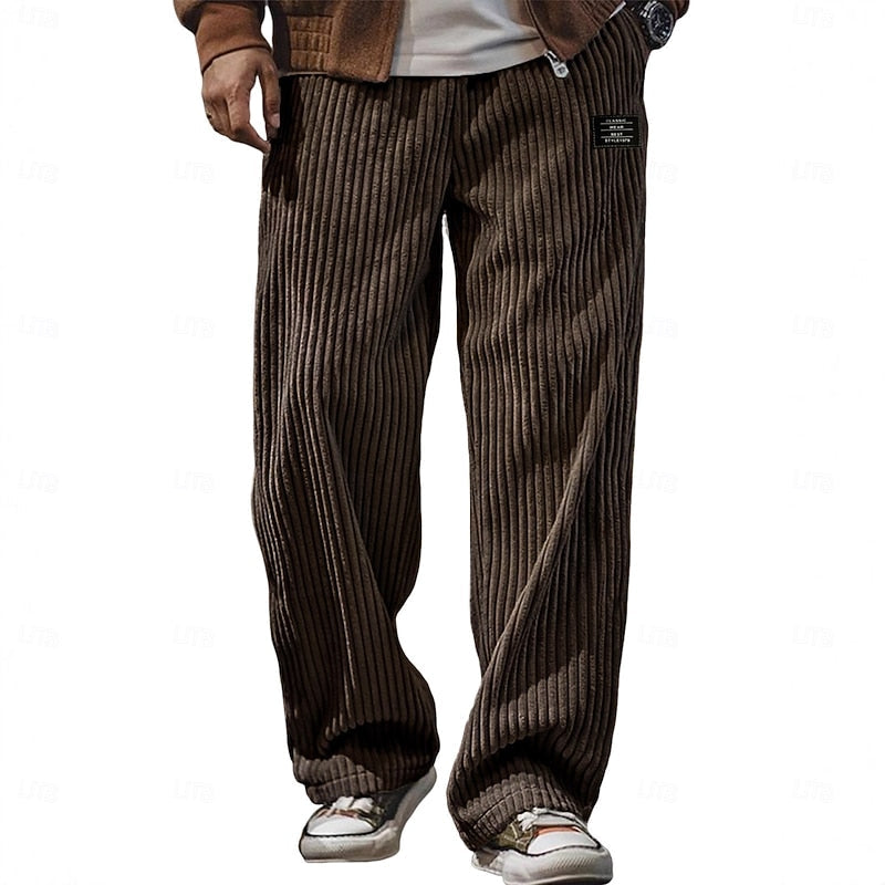 Bryson | Ontspannen Ribbels Wijde-Pantalon