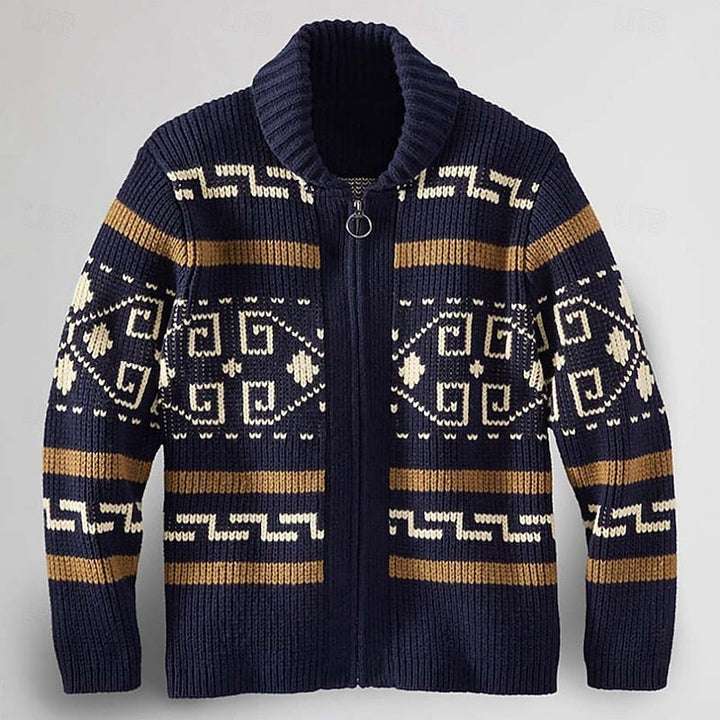 Sawyer | Patroon Rits Cardigan