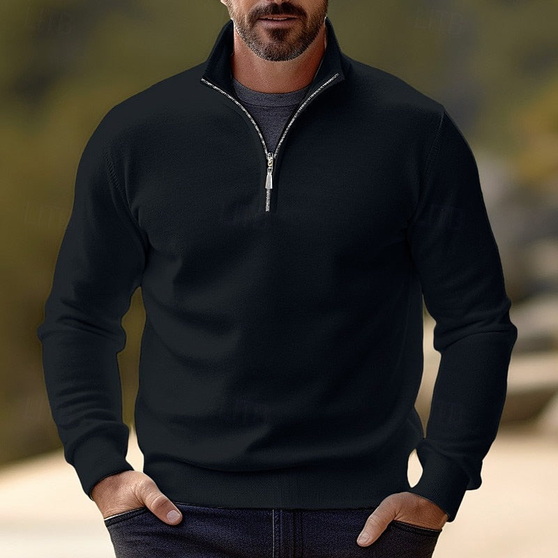 Quentin | Verfijnde Half-Zip Pullover