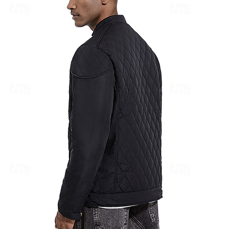 Ashton | Gequilt Jacket met Staande Kraag
