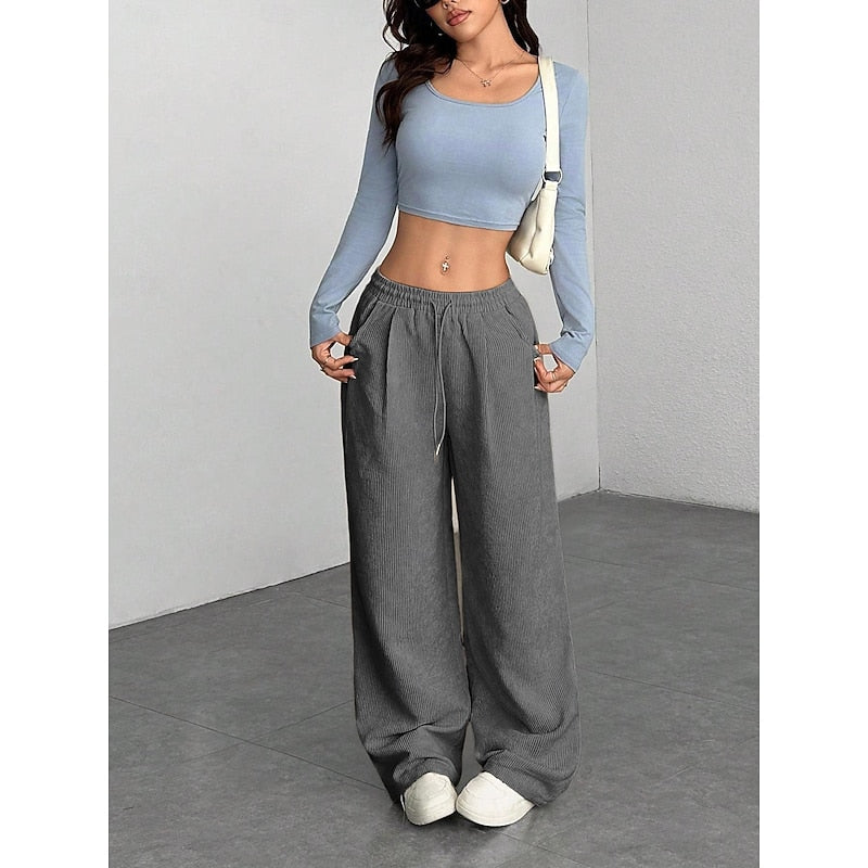 Georgina | Relaxed Wide-Leg Broek