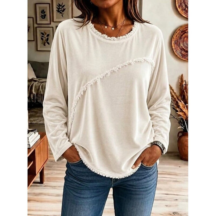 Danika | Fringe-Trim Relaxed Tuniek