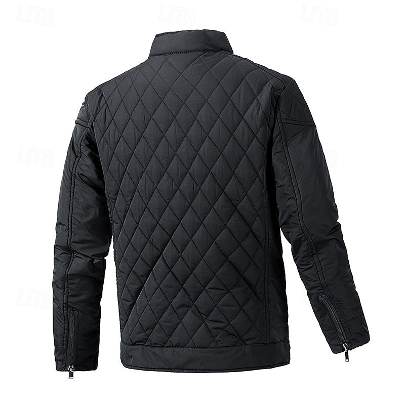 Ashton | Gequilt Jacket met Staande Kraag