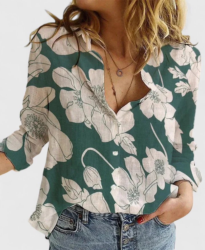 Rosanne | Ontspannen Knop-Up Blouse