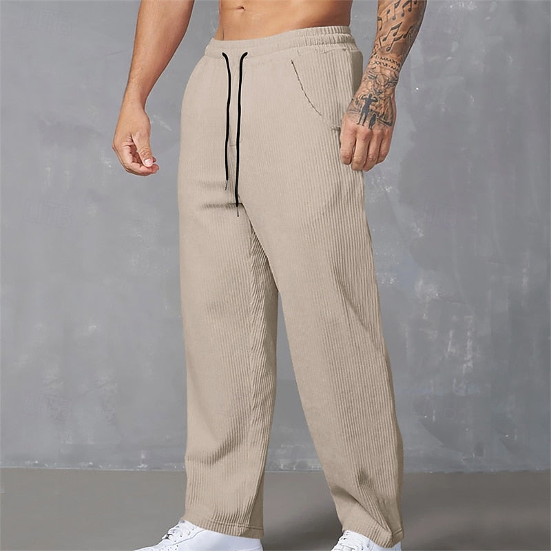 Crosby | Ontspannen Geribbelde Broek