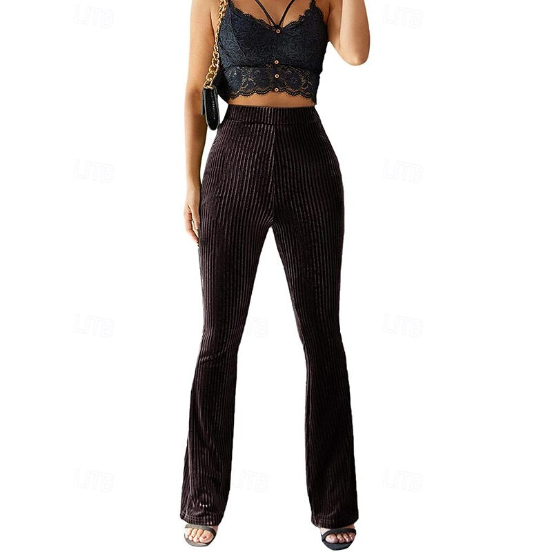 Sadie | Hoge Taille Uitlopende Broek
