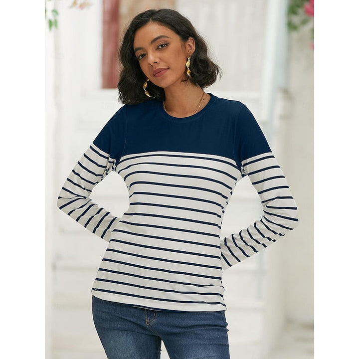 Constance | Gestreepte Lange Mouwen Top