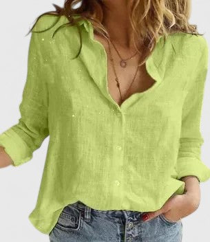 Rosanne | Ontspannen Knop-Up Blouse
