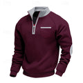 Keith | Kwart-Zip Kleurblok Pullover