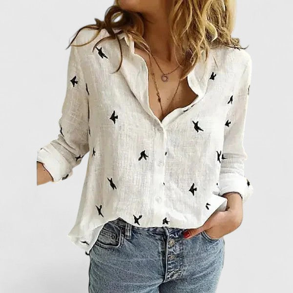 Rosanne | Ontspannen Knop-Up Blouse