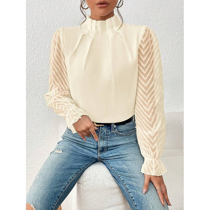Elspeth | Elegante Hoge Hals Blouse