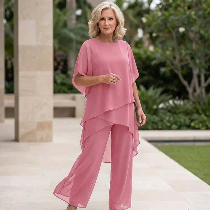 Valeria | Elegante Drapé Palazzo Broek Set