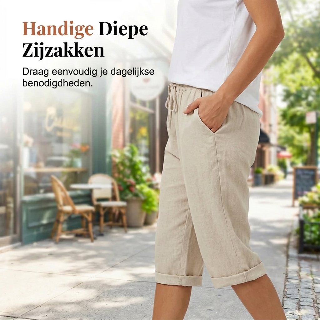 Elise | Relaxed Korte Broek tot de Knie